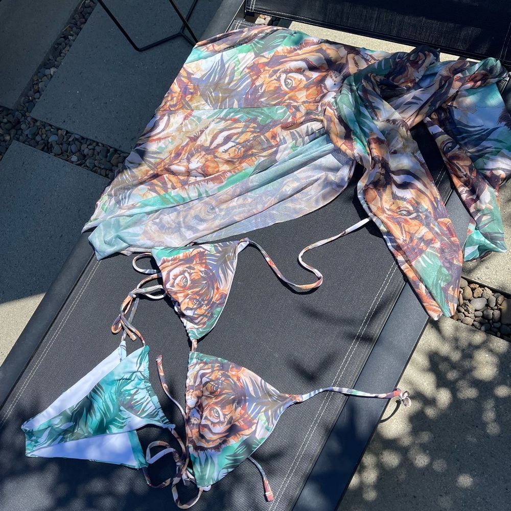 Bikini and matching coverup set